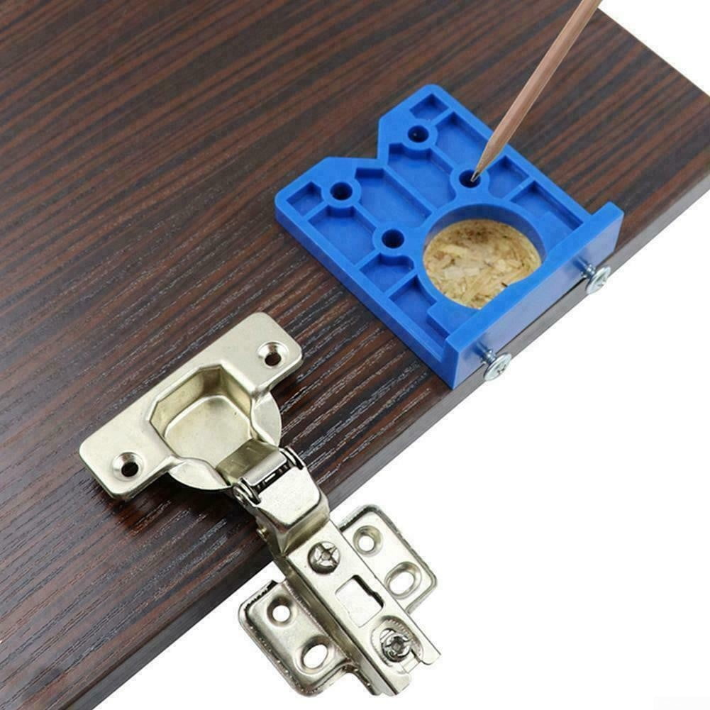 35mm Concealed Hinge Hole Jig For Cabinet Door Wood Saw Tool Hole Locator F7N7 35mm Concealed Hinge Hole Jig For Cabinet Door Wood Saw Tool Hole Locator F7N7